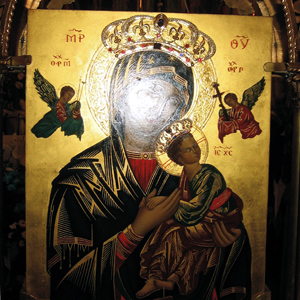 Korony do ikony Matki Bożej Nieustającej Pomocy 
		w Kościele Podwyższenia Krzyża – Klasztor Redemptorystów  Gliwice – 2014, złoto 585